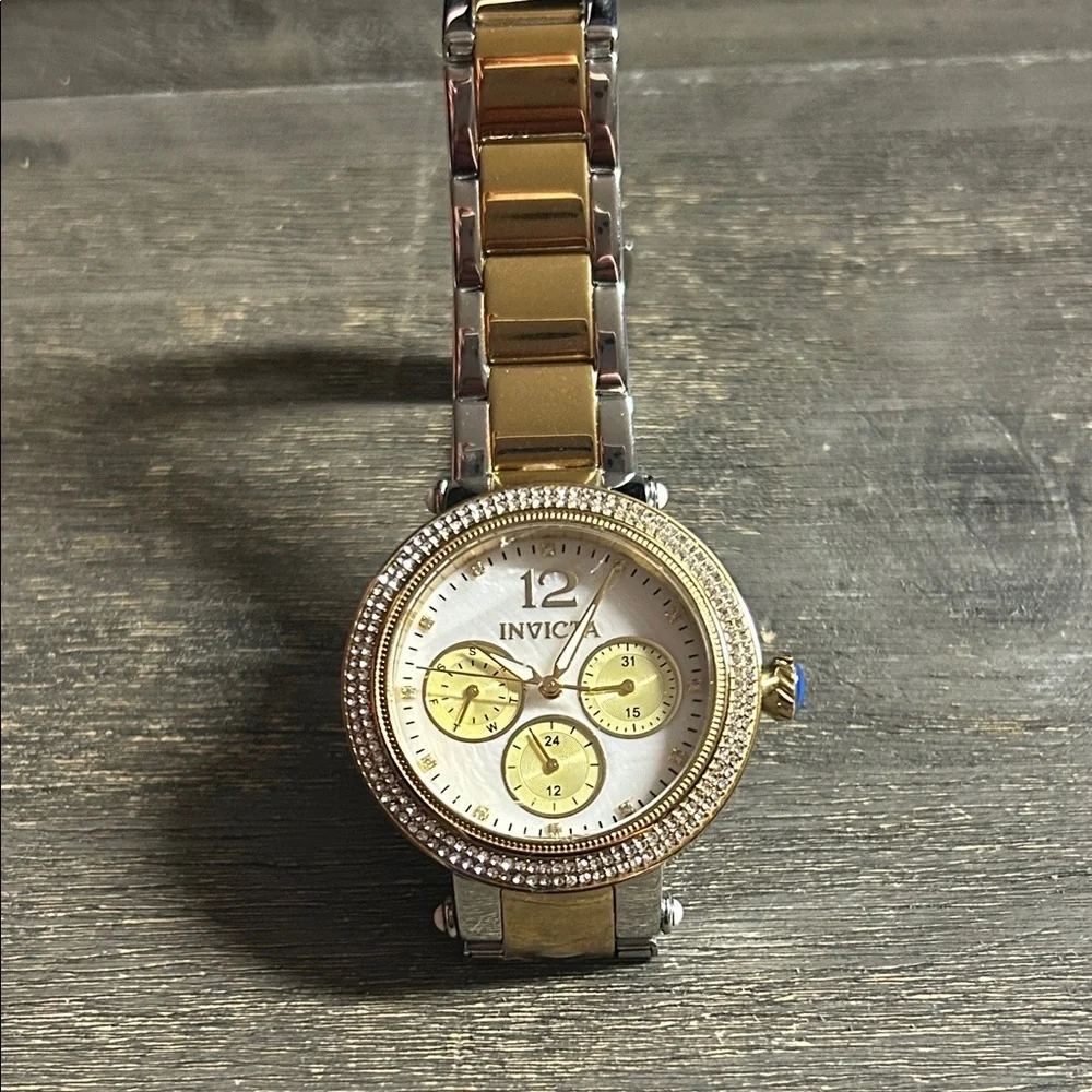 Invicta Bolt Women's Watch‎ w/ Mother of Pearl Dial - 36.5mm, Gold, Steel
